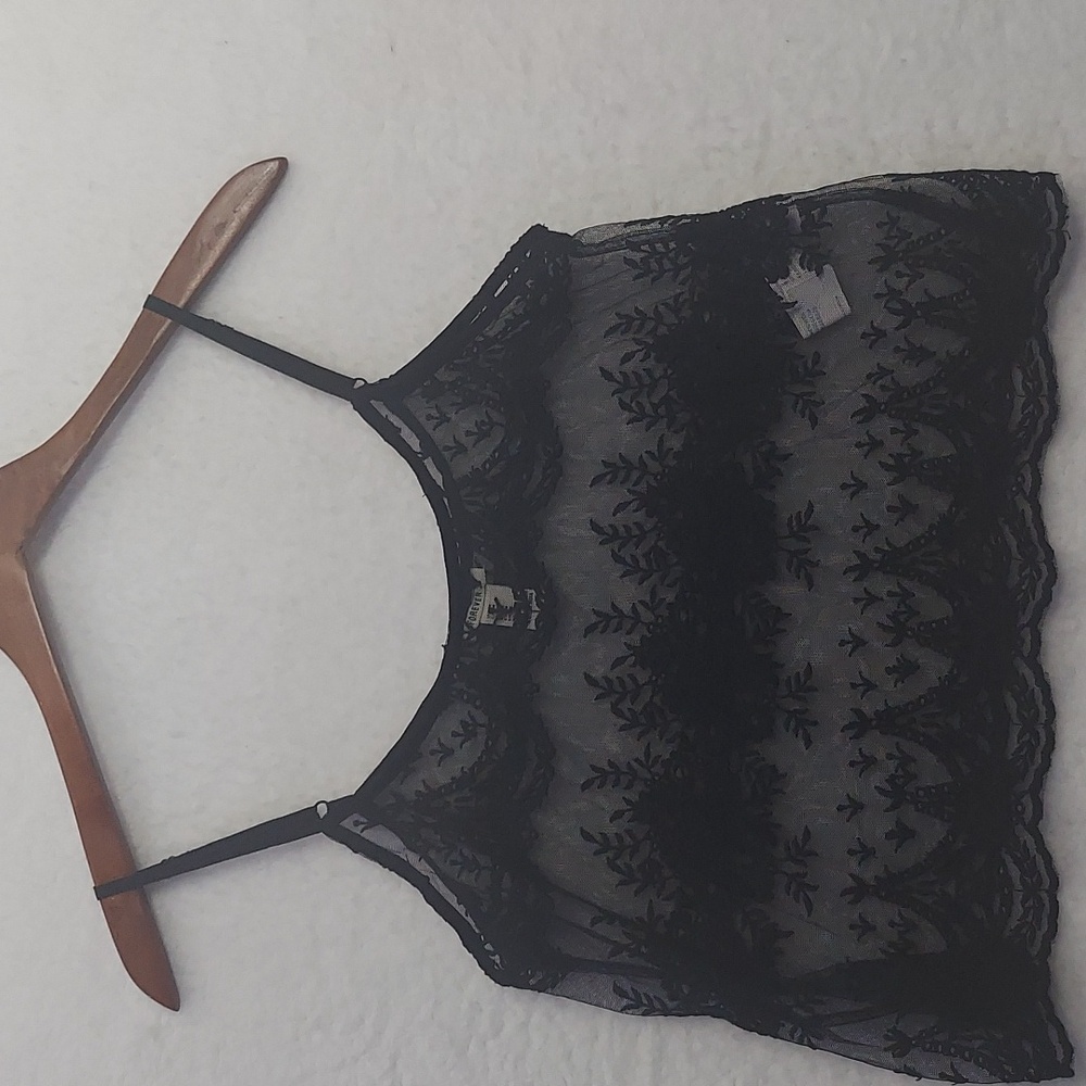 Lace Cami Crop Top Whimsical Goth Fairy